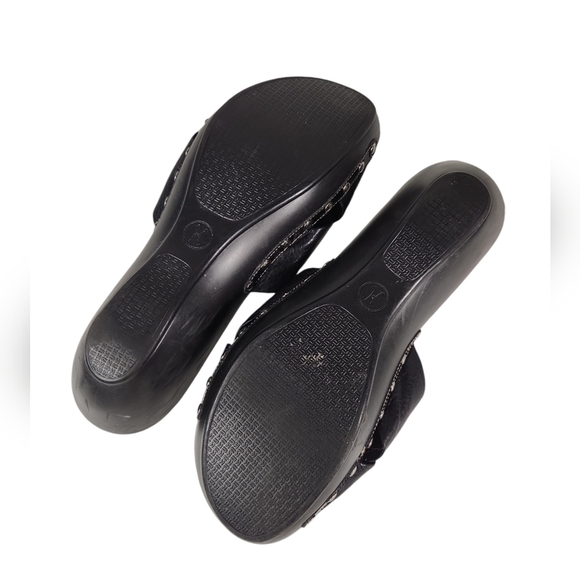 Cole Haan Leather Studded Clog Wedge Sandal - Picture 7 of 11